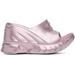 Pink Marshmallow Wedge Sandals