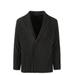 Pleated Single-breasted Blazer