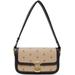 . Beige & Black Grace Baguette Bag