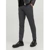 Chinohose JACK & JONES "JPSTMARCO JJCOOPER CHINO NOOS", Herren, Gr. 29, Länge 32, grau (dunkelgrau), Obermaterial: 52% Polyester, 21% Nylon, 17% Viskose, 10% Elasthan, unifarben, meliert, Basic, slim fit, Hosen