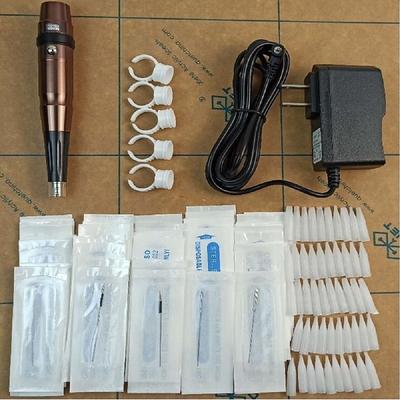 BaseKey Permanent Makeup Kits Professional Level 1. 1 x Box(size:19.595cm) 2. 1 x pcs of Professional Rotory Makeup Tattoo Pen 3. 1 x Power Plug 4. 5 x O-ring 5. 50 Pcs Needles,1R/3R/5R each