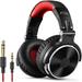 No need to switch the earmuff type DJ stereo monitor headphones professional studio monitoring and mixing retractable headband with scale 50 mm neodymium driver-polished surface
