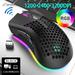 Rechargeable Gaming Mouse USB 2.4G Wireless RGB Light Honeycomb Gaming Mouse Desktop PC Computers Notebook Laptop Mice