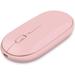 Rechargeable Wireless Mouse 2.4G Ultra-thin Computer Mouse Optical Silent Mouse (white)Rechargeable Pink