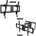 YINCHEN MD2268-LK Tilt TV Wall Mount for 37-75 Inch TVs Tilt TV Mount and MD2296 Full Motion TV Wall Mounts for Most 42-75 Inch TVs