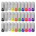 USB Flash Drive 2GB 50 Pack USB2.0 PenDrive Gig Stick Memory Stick Pendrive 2GB Bulk Thumb Drives Pack (50 PCS 2GB Mix-Colors)