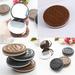 Kugisaki Creative Chocolate Chip Cookie Mirror Comb Mini Pocket Chocolate Biscuits Compact Mirror with Comb Cute (Color Random)