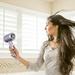 Vfedsrsge Hair Dryer with Diffuser Ionic Blue Light Hair Care Home Electric Purple