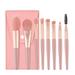 8pcs Makeup Brushes Set Mini Portable Synthetic Cosmetic Brush Set with Wood Handle for Highlight Concealer Eyeshadow jiarui