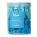 Jhomerit Hair Rope 50Pcs Candy Color Hair Ties Band â€“ Thick Cotton Seamless Ponytail Holders â€“ Hair Elastics Hair Bands for Thick Heavy & Curly Hair (Blue)