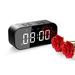 Digital Alarm Clock for Bedrooms Alarm Clock with Bluetooth Speaker Small Alarm Clock for Heavy Sleepers Adults Dual Alarm Clock with Snooze