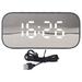 Alarm Clock Radio Portable Dimmer Control Dual Alarm FM Alarm Clock Radio with Bluetooth Speaker for Home Office Black