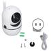 Baby Monitor 360 Degree Panning 65 Degree Vertical 1080P Night Vision Pan Tilt Zoom WiFi Camera for Home White 100?240V US Plug