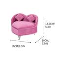 Biweutydys Simulation Sofa Jewelry Jewelry Box Holland Velvet Jewelry Earrings Jewelry Storage Jewelry Makeup Gag Organizer