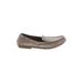 Hush Puppies Flats: Loafers Chunky Heel Classic Gray Solid Shoes - Women's Size 8 - Almond Toe