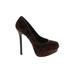 Bakers Heels: Pumps Platform Feminine Brown Leopard Print Shoes - Women's Size 7 - Round Toe