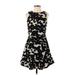 Banana Republic Cocktail Dress - A-Line High Neck Sleeveless: Black Dresses - New - Women's Size 2 Petite