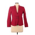 Ann Taylor LOFT Blazer Jacket: Red Jackets & Outerwear - Women's Size 8 Petite