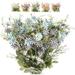 Morttic 6Pcs Artificial Flowers Wildflowers Daisy Bundle Fake Plants Silk Greenery Plastic Faux Daisies Mixed UV Resistant Colorful for Vase Arrangements Outdoor Decoration