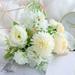 Oxodoi White Flower Balls for Centerpieces Wedding Rose Artificial Centerpieces Flower Small Rose Balls for Centerpieces Fake Flower Ball Arrangement Bouquet for Party Anniversary Home