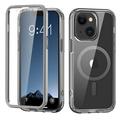 Casesuit Magnetic Titanium for iPhone 14 Plus 6.7 Phone Case 360 Degree Double-Sided Protection and Compatible with Mag Safe Titanium Metal Frame Back Phone Case for iPhone 14 Plus 6.7 Grey