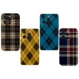 4 Pack Plaid Shockproof Phone Case TPU Soft Shell Camera Protection Anti-Scratch for iPhone 15 Pro Cases