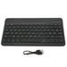 10in Wireless Keyboard Slim Waterproof Scissor Style Wireless Bluetooth French AZERT Keyboard for Tablet Phone Computer Black