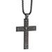 English Lord s Prayer Bible Cross Stainless Steel Chain Men Pendant Necklace Men B3T1