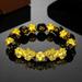 Men s Fortune Gold Six Characters Mantra Fashion Domineering N Bracelet W R6B1