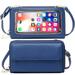 Mobile phone case for hanging wallet RFID protection cell phone wallet shoulder bag small touch screen cell phone case with wallet crossbody shoulder bag for