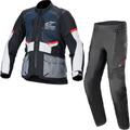 Alpinestars Andes Air DryStar Motorcycle Jacket & Trousers Blue Grey Black Kit - UK/US 40-42" | EU 56 / 58 | XXL - UK/US 32-34" | EU 48 / 50 | M - Short, UK/US 40-42" | EU 56 / 58 | XXL