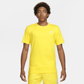 Nike Sportswear Club Men's T-Shirt - Yellow - Cotton