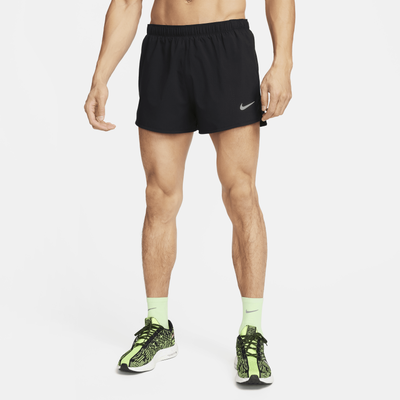 Nike Fast Men's Dri-FIT 8cm (approx.) Brief-Lined Running Shorts - Black - Polyester