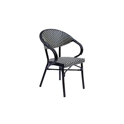 Oviala Business Sessel aus schwarzem Aluminium