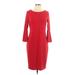 Calvin Klein Casual Dress: Red Dresses - Women's Size 10