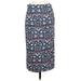 Zara Casual Midi Skirt Midi: Blue Bottoms - Women's Size Medium