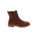 Ann Taylor LOFT Boots: Brown Print Shoes - Women's Size 7 1/2 - Round Toe