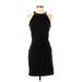 MICHAEL Michael Kors Cocktail Dress - Mini High Neck Sleeveless: Black Print Dresses - Women's Size X-Small