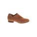 Jack Rogers Flats: Slip On Stacked Heel Boho Chic Brown Solid Shoes - Women's Size 10 - Round Toe