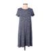 Gap Casual Dress - Shift: Blue Marled Dresses - Women's Size Small