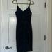 Jessica Simpson Dresses | Black Velvet Body Con Dress | Color: Black | Size: 2