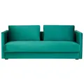 Beliani Velvet Sofa Bed With Storage Green Eksjo