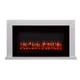 Suncrest Lumley White Mdf & Stainless Steel Freestanding Electric Fire Suite