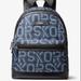 Michael Kors Bags | Michael Kors Mens Kent Graphic Logo Backpack Bag In Admiral | Color: Black/Blue | Size: Os