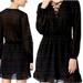 Jessica Simpson Dresses | Jessica Simpson Kaylin Dress Black Long Sleeve Dress - Small S | Color: Black | Size: S
