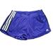 Adidas Shorts | Adidas Purple Mesh Shorts W/ White Stripes Excersize Yoga Running Athletic | Color: Purple | Size: M