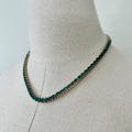 J. Crew Jewelry | J. Crew Tennis Emerald Green Gem Necklace New With Tags | Color: Green | Size: Os