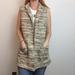 Anthropologie Jackets & Coats | Anthropologie, Elevenses Tan Brown Knit Sleeveless Open Vest | Color: Brown/Gold/Tan | Size: M