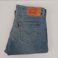 Levi's Jeans | Levis 501 Men's 34x34 Button Fly Straight Leg Denim Jeans Blue Medium Wash Pants | Color: Blue | Size: 34