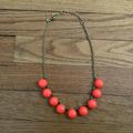 J. Crew Jewelry | J.Crew Bubble Bead Ball Necklace | Color: Orange | Size: Os